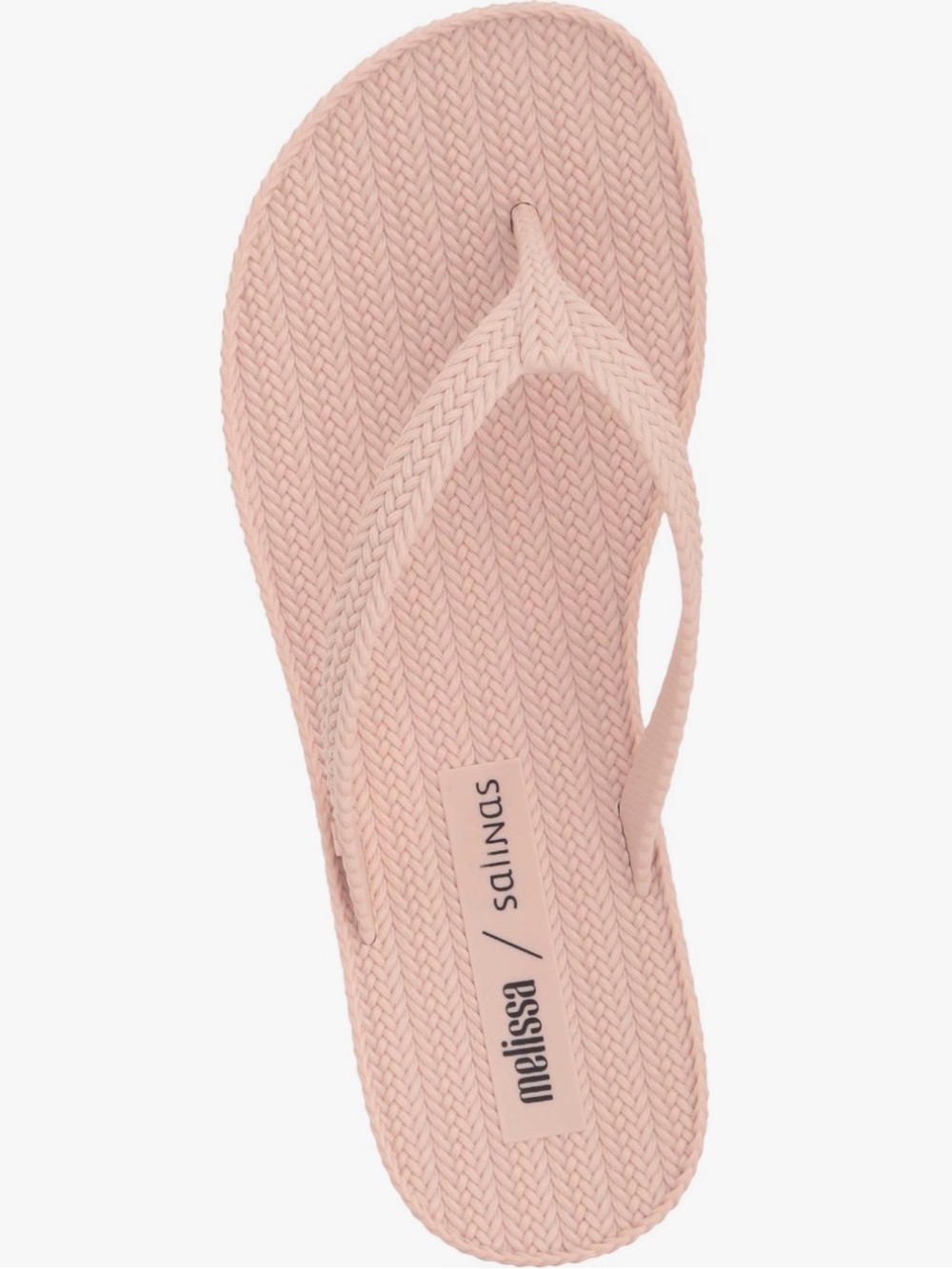 Melissa + Salinas Braided Summer Flip Flops Pink Size 7 boho coastal resortwear